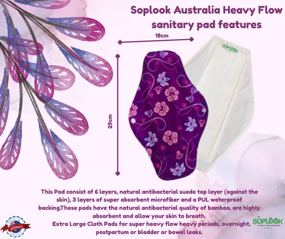 Soplook Australia Cloth Menstrual Pad – Heavy Flow
