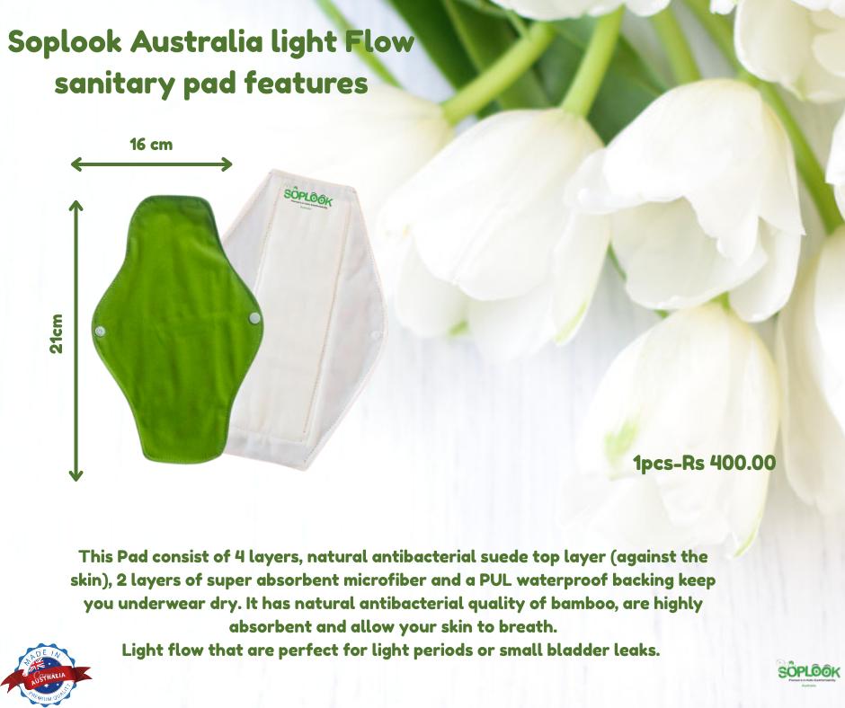 Soplook Australia Cloth Menstrual Pad – Light Flow